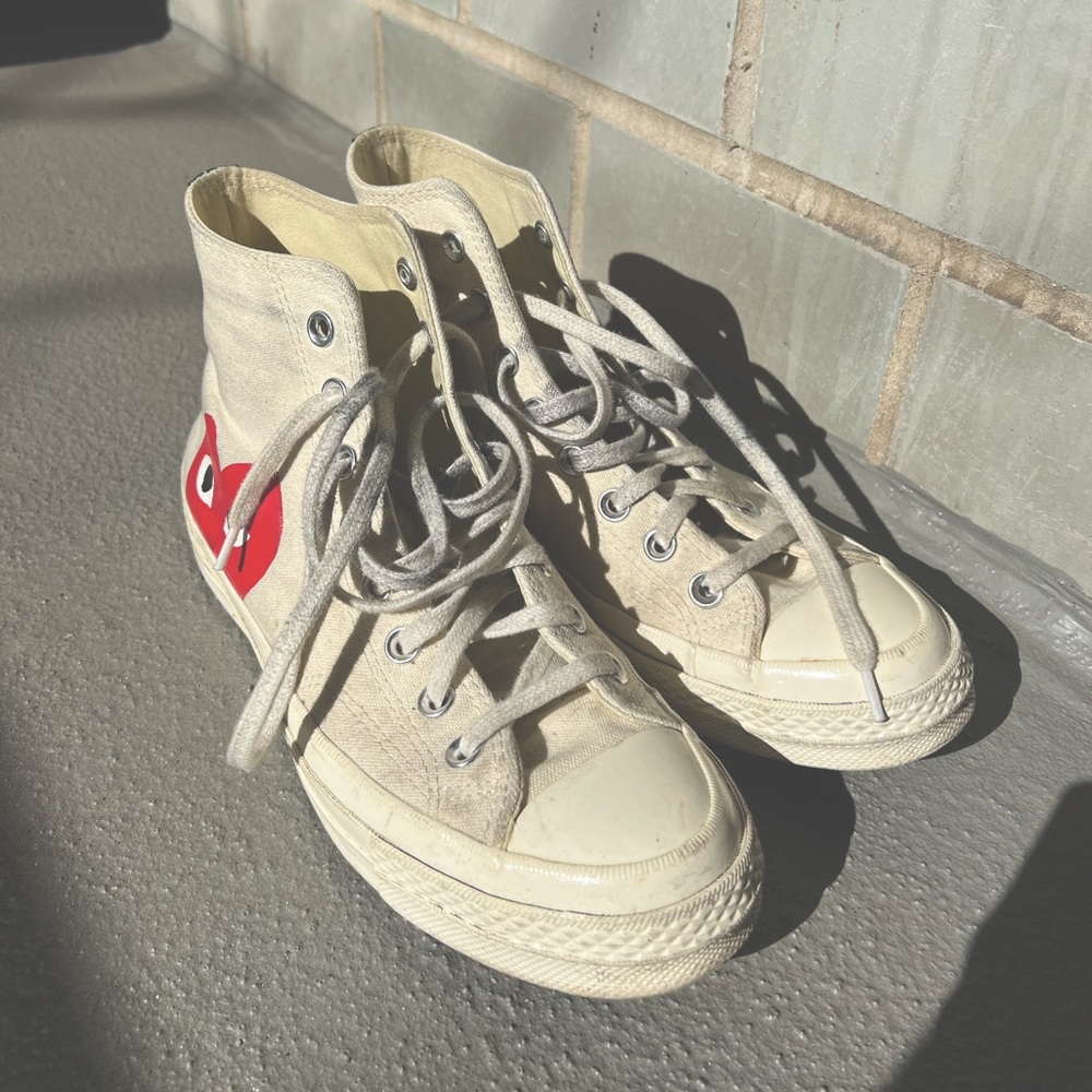 Comme des Garçons PLAY x Converse Peek-A-Boo High-Top Sneakers